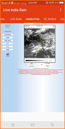 Live India Rain Satellite Weather Images screenshot