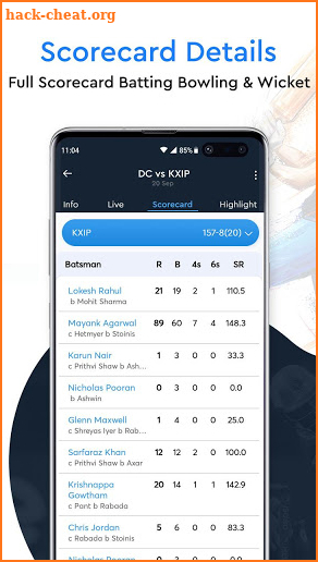 Live IPL 2020 - Live Cricket Score & News screenshot