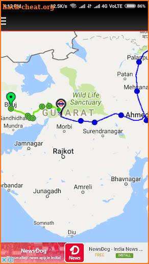 Live Location on Map - Indian Railway screenshot