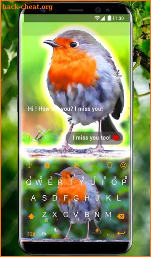 Live Lovely Bird Keyboard Theme screenshot