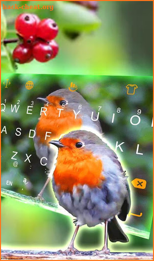 Live Lovely Bird Keyboard Theme screenshot