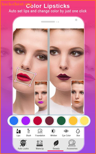 Live Makeup Face Beauty Camera screenshot