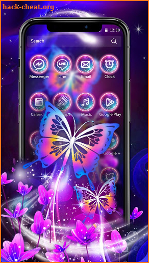 Live Neon Butterfly Launcher Theme HD Wallpapers screenshot