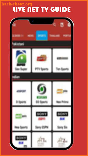 Live Net TV  AL Channels Guide screenshot