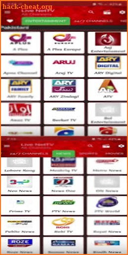 Live Net TV & All Live Channels Guide screenshot