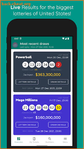 Live Powerball & MegaMillions screenshot