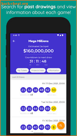 Live Powerball & MegaMillions screenshot