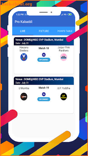 Live Pro kabaddi Match and Dp Maker Season 8 2021 screenshot