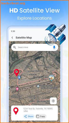 Live Satellite View: Road Map screenshot