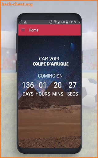 Live scores for the African Cup 2019 screenshot