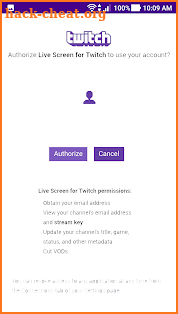 Live Screen for Twitch screenshot