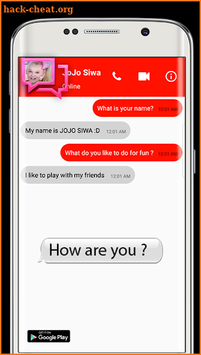 Live Siwa Chat With Jojo Apk screenshot