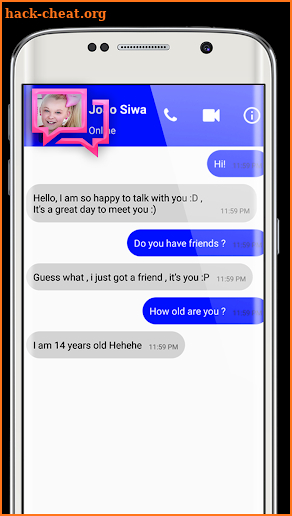 Live Siwa Chat With Jojo Apk screenshot