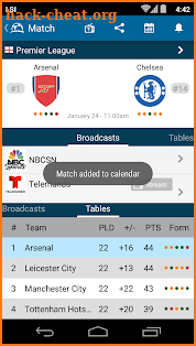 Live Soccer TV Schedules Guide screenshot