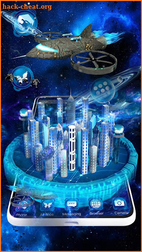 Live Space city 3D Launcher Theme screenshot