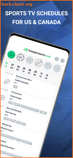 Live Sports On TV - Schedule screenshot