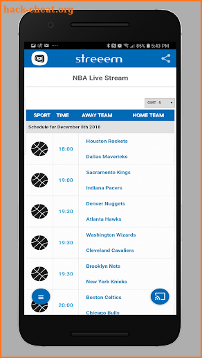 Live Stream Sports - NBA NFL NHL and many more. screenshot