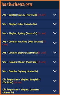 Live Tennis Scores & Updates - Total Tennis Info screenshot