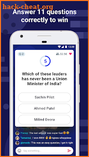 Live Trivia Quiz Show to Win Cash - BrainBaazi screenshot