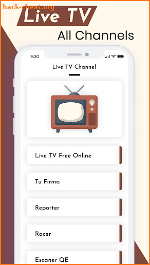 Live TV Channels Online Guide screenshot