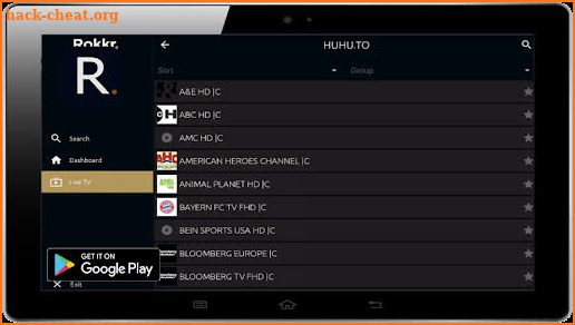 Live TV Show Rokkr Free Movies Cricket Guide screenshot