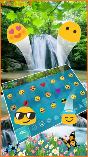Live Waterfall Keyboard Theme screenshot