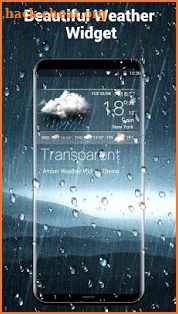 live weather and clock widget screenshot