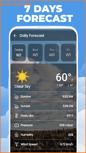 Live Weather Forecast App screenshot