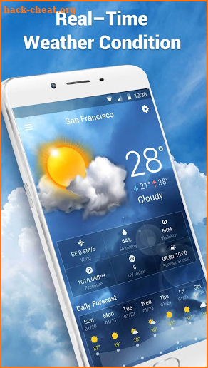 Live Weather Forecast Widget screenshot