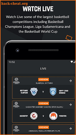 LiveBasketball.tv screenshot