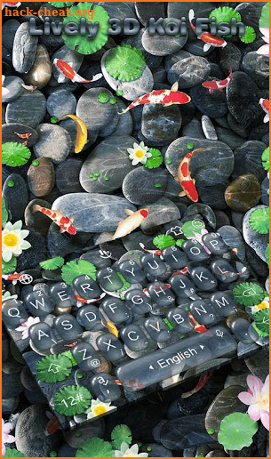 Lively Koi Fish Keyboard Theme screenshot