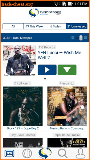 LiveMixtapes - Free Mixtapes screenshot