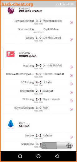 LiveScore screenshot