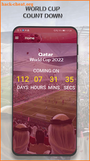 Livescore of World Cup 2022 screenshot