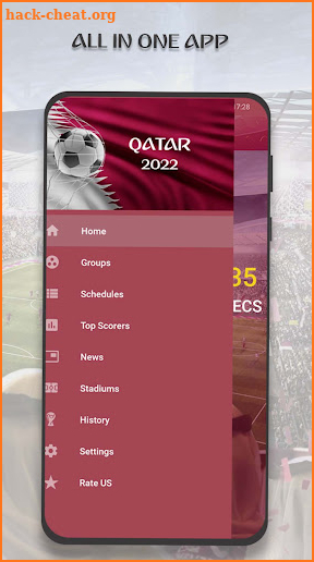 Livescore of World Cup 2022 screenshot