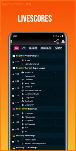 Livescores App - Live Football screenshot