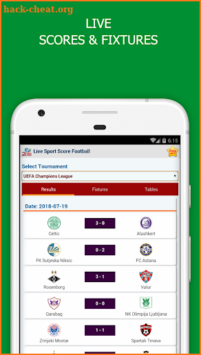 LiveScores - Soccer Schedule & Results screenshot