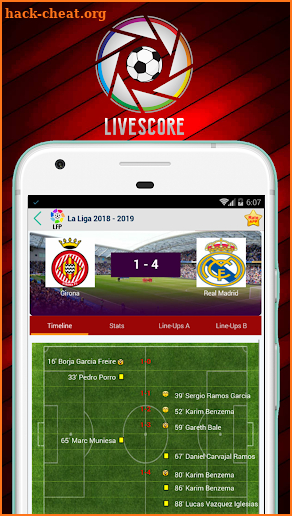 LiveScores Update screenshot