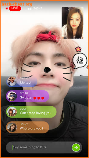 Livestream with BTS prank screenshot