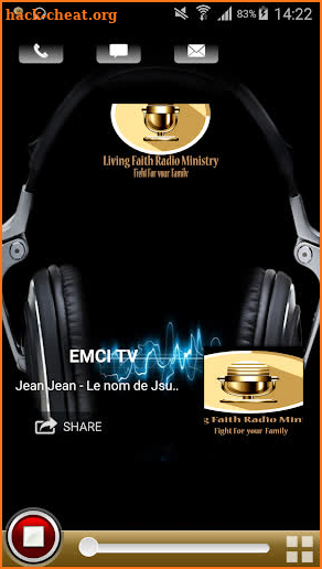 living faith radio ministry screenshot