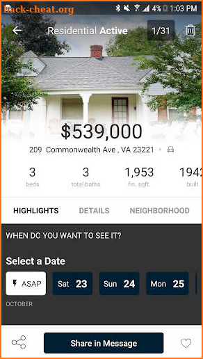 Liz Moore Home Search screenshot