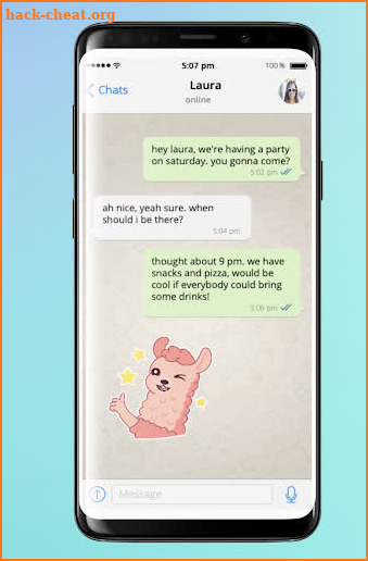 Llama alpaca cute stickers for WhatsApp screenshot