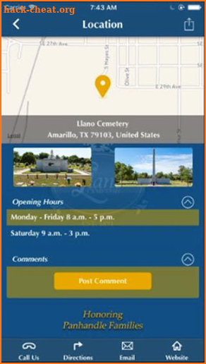 Llano Cemetery screenshot