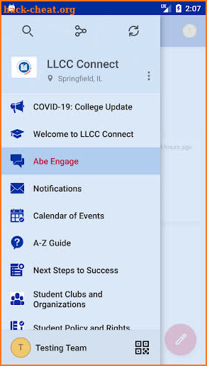 LLCC Connect screenshot