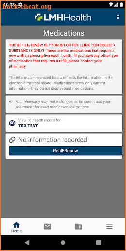 LMH Health My Patient Portal screenshot