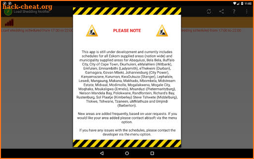 Load Shedding Notifier screenshot