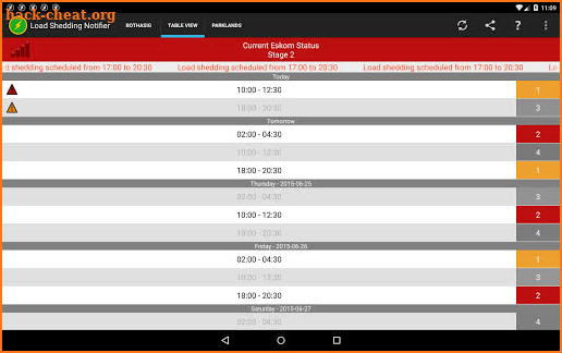 Load Shedding Notifier screenshot