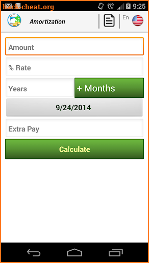 Loan Amortization screenshot