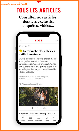 L’Obs – Actualités et infos en direct screenshot