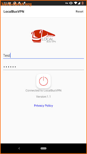 LocalBusVPN screenshot